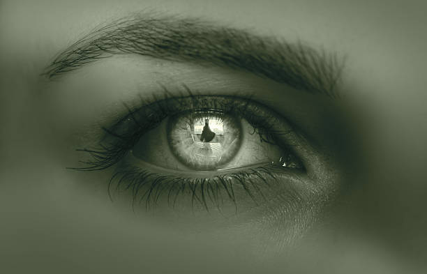 istock Beautiful girl eye with green make-up 2245518508