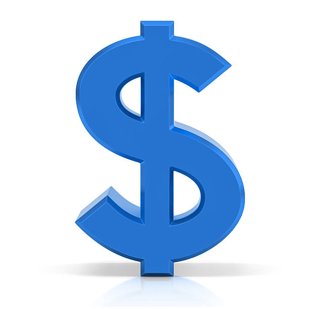 istock Blue dollar sign. US dollar symbol isolated on white background. 2245520443