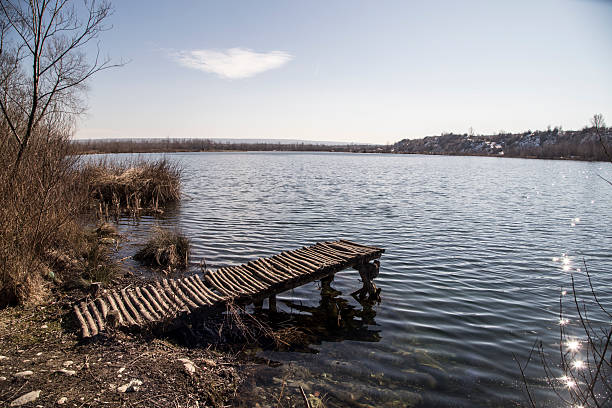 istock Pontoon on the lake 2245522633