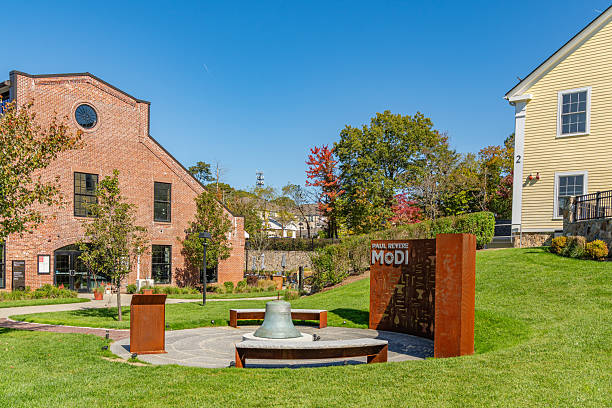 Canton, MA, US-October 5, 2025: The Paul Revere Museum of Discovery and Innovation (MoDI) on the location where Paul Revere built the nation's first copper rolling mill in Canton in 1801.