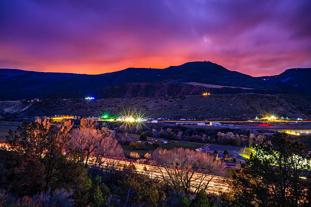 istock Light Trails During Rush Hour Traffic Glenwood Springs 2245531800