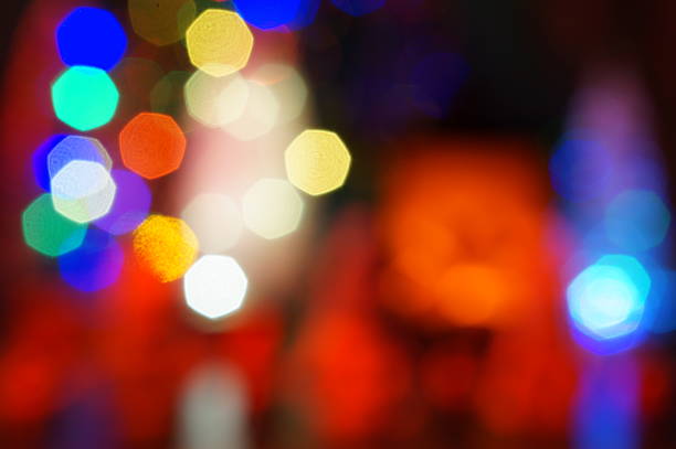 Abstract festive color background. Blur. Christmas decorations.