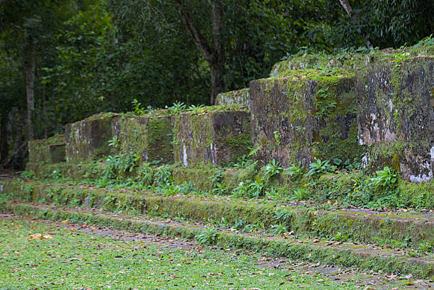 istock Overgrown Mayan ruins preserved in tropical jungle 2245541251