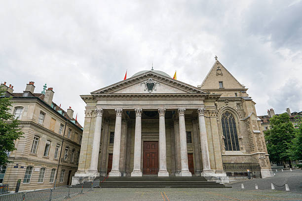 istock A large building in Geneva Switzerland with a clock tower and a large dome 2245545755
