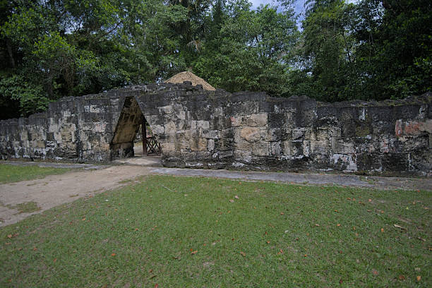 Ancient Mayan carvings in Tikal