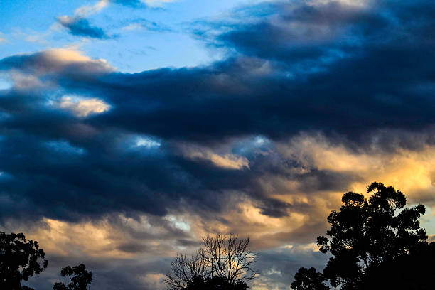 A fiery canvas painted across the evening sky in Sydney, NSW, Australia. (Photo by Tara Chand Malhotra)