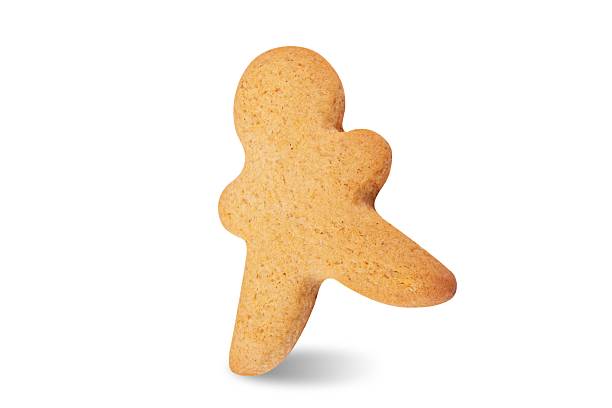 Christmas abstract background with gingerbread man
