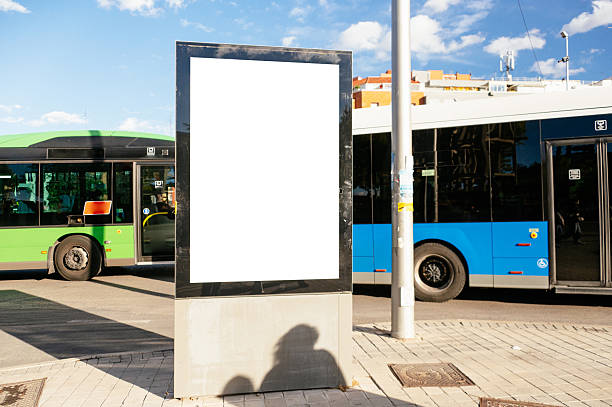 istock Blank billboard in a city street 2245550293