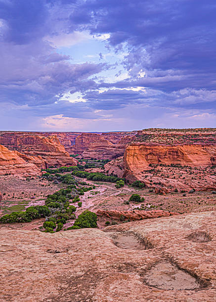 istock Canyon de Chelly landscape with dramatic sky. 2245554605