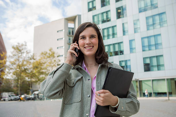 istock Young female executive outdoors 2245557412