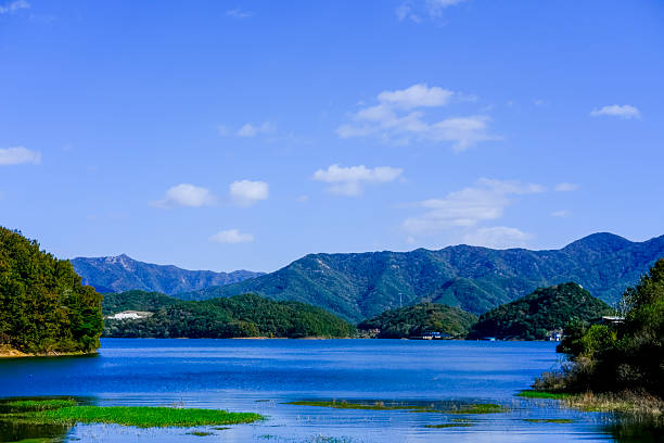 Nice lake with mountain view northern Vietnam
