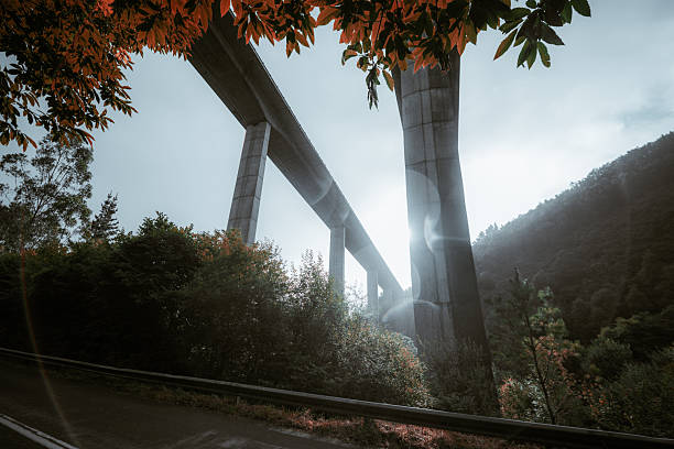 istock Viaduct in rainy Asturias, autumn 2245565659