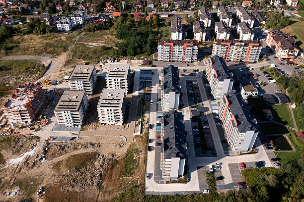 istock New aparment houses from above 2245566037