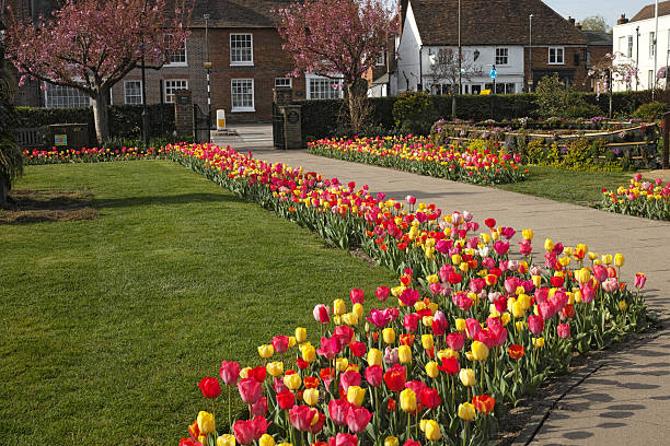 istock Old Amersham Memorial Gardens in Springtime 2245566502
