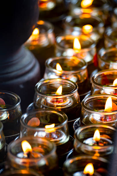 istock Heartfelt Blessing: Rows of Warm Traditional Prayer Lanterns 2245580164