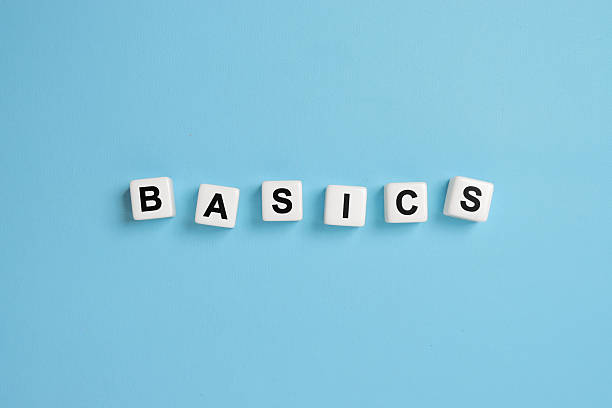 istock Basics word written on dice on blue background with flat lay view 2245580179