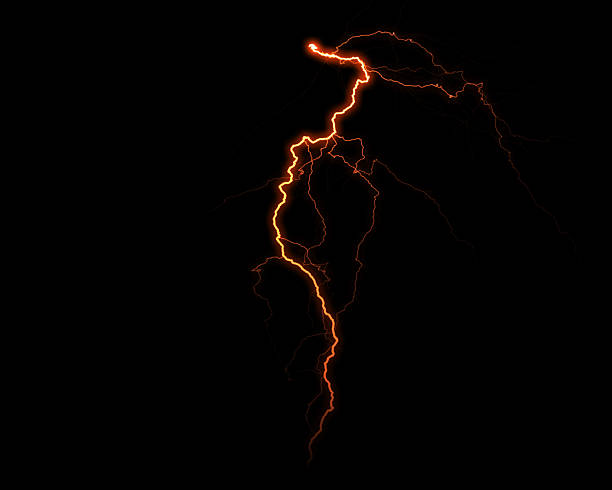 istock A powerful, luminous lightning bolt illuminates the dark, creating a striking visual of electrical discharge and raw energy. 2245586927