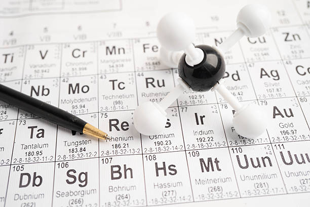istock Molecules chemical on a periodic table background. 2245599464