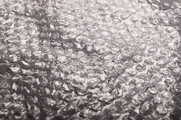 istock Close-up macro view of bubble pack texture showing protective air-filled cushioning material for fragile product packaging and safe delivery 2245601980