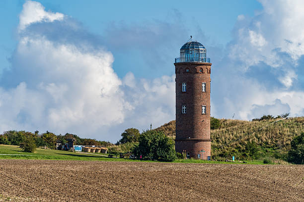 A view of the lighthouses at Cape Arkona on the Baltic Sea