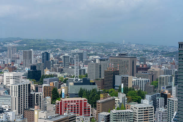 istock Cityscape from the AER Observation Terrace in Sendai 2245617277