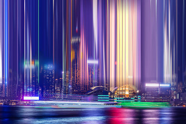 istock Creative Hong Kong Victoria harbor with motion blur effect 2245617482