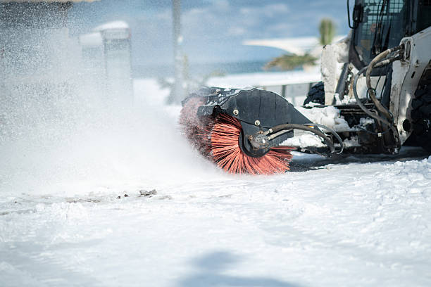 istock Snowplow on a road in winter 2245623600
