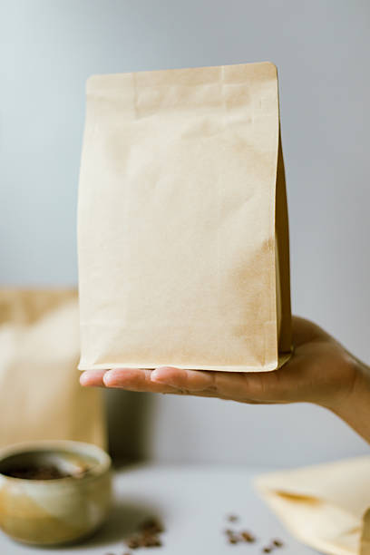 istock Brown kraft paper coffee bag 2245633216