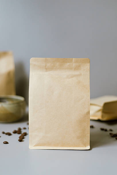 istock Brown kraft paper coffee bag 2245633782
