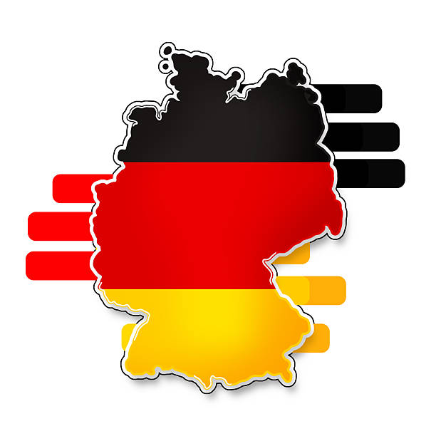 istock shape of the map of Germany simplified rounded-corners, outline and shadow 2245636493
