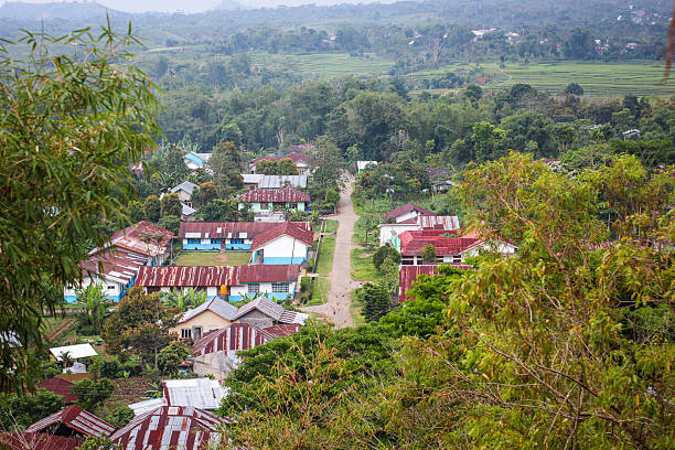 istock Beautiful village in a valley 2245641535