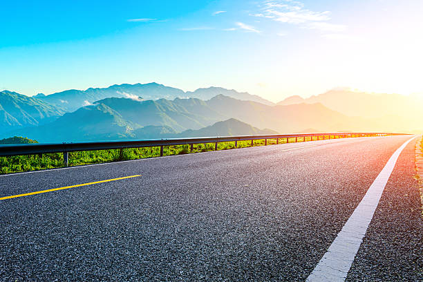 istock Road and mountain natural background 2245644972