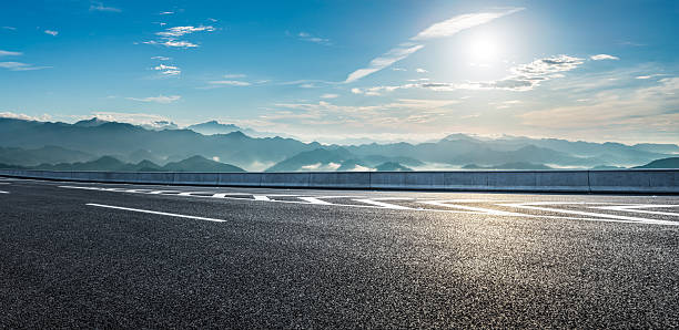 istock Road and mountain natural background 2245645046