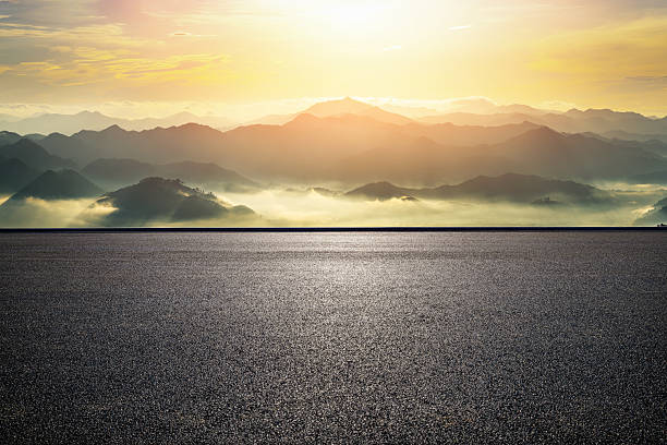istock Road and mountain natural background 2245645075