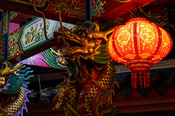 istock Vibrant Dragon and Lantern in Bangkok 2245647339