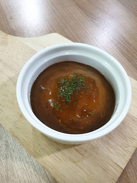 istock Mashed Potato in white bowl on old wooden plate. 2245647491