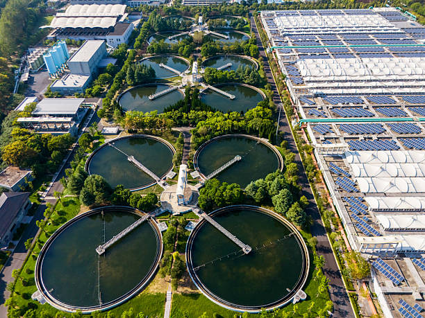 istock Wastewater treatment plant and solar power station 2245647957