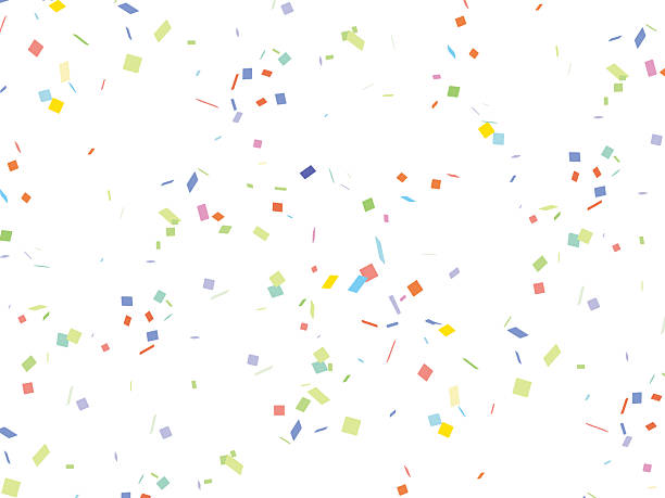istock Cartoon Comic Confetti Colorful Background Horse New Year's Card 2245656085