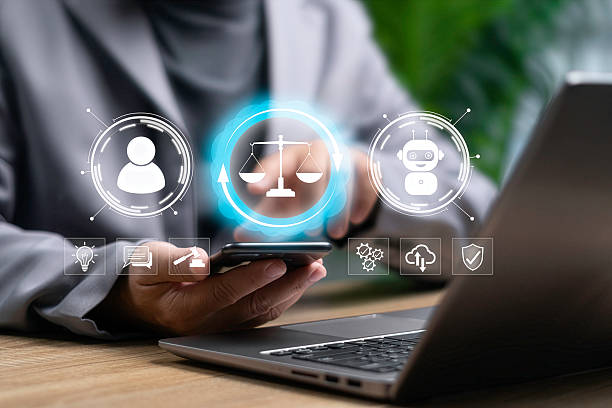 istock AI Ethics Responsible Business Management Concept, Businessman Using Artificial Intelligence with Caution,Ensuring Data Privacy, Transparency,Legal Compliance, Ethical Governance to Prevent Cybercrime 2245658147