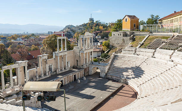 istock Old historical city centre of Plovdiv, Bulgaria 2245664591