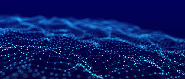 istock Modern design of network connection structure. Abstract background with interlacing dots and lines. 3D rendering. 2245667090