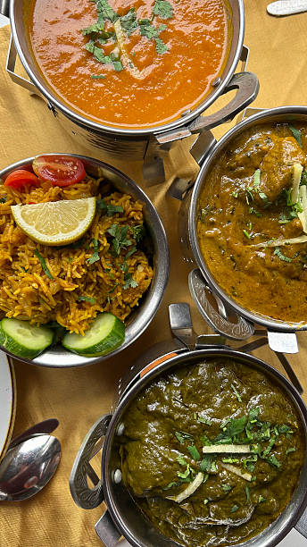 istock Indian food in a restaurant 2245680457