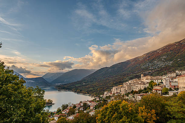 istock Barrea and its lake. Abruzzo. Spectacular autumn panorama 2245680860