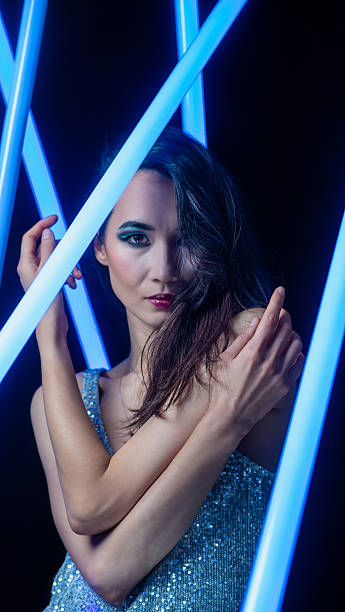 istock Fashion Portrait in Neon Light 2245682593