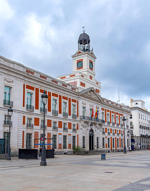istock Historic Clock Tower At Madrid's Puerta Del Sol 2245690375
