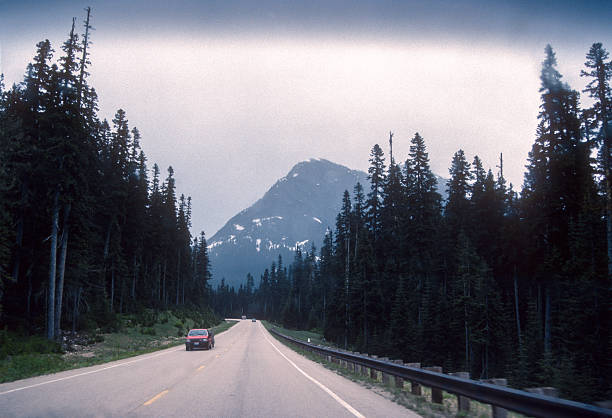 North Cascades Highway - Distant Mountain - 1989