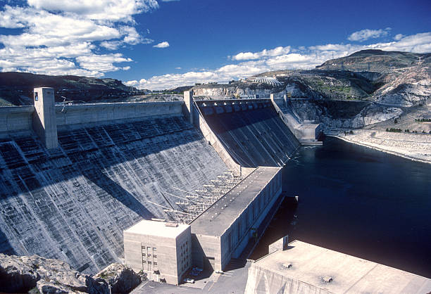istock Grand Coulee Dam - Close-up Angle View - 1989 2245696847