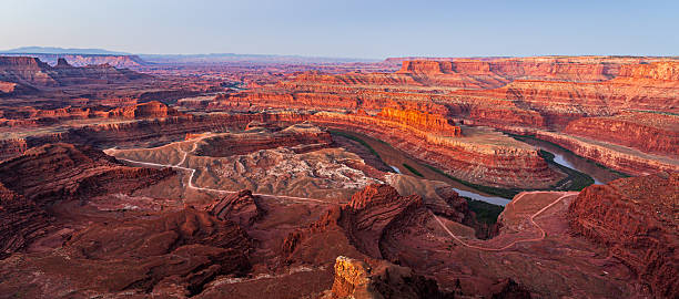 istock Panoramic view of a canyon with a river. 2245704742