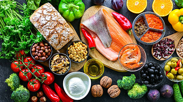 istock Food products representing the Mediterranean diet 2245711208