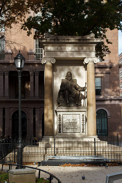 istock Peter Cooper monument in Cooper Square, NOHO, Manhattan,  New Yo 2245722825